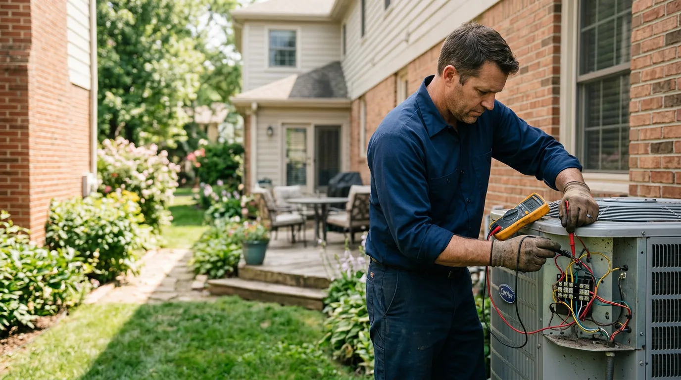 HVAC technician working near Gays, IL